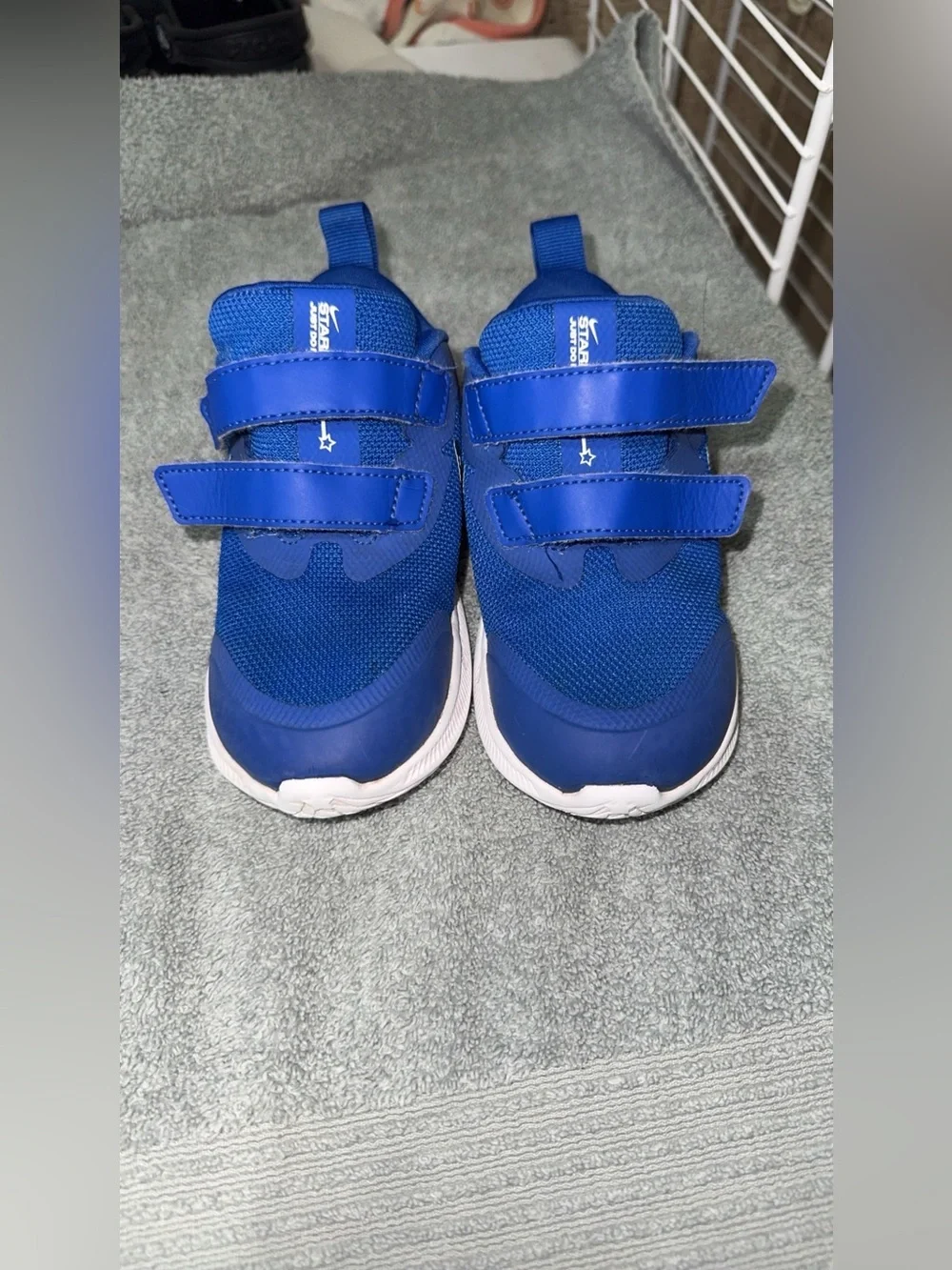 Nike Kids Royal Blue Hook-and-Loop Athletic Sneakers